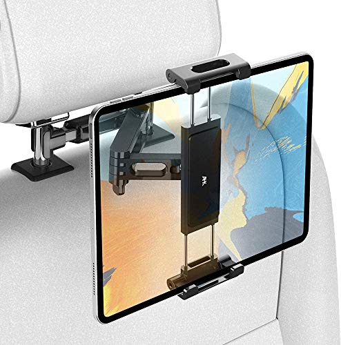 Car Tablet Holder, Headrest Tablet Mount - AHK Headrest Stand Cradle Compatible with Devices Such as iPad Pro Air Mini, Galaxy Tabs, Other 4.7 -12.9 Cell Phones and Tablets