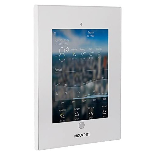 태블릿거치대 Mount-It Tablet Stand iPad POS Kiosk Mount Floor Standing Tablet Holder Anti-Theft Anti-Tamper Lockable Enclosure with Catalogue Holder for Apple iPad 2 3 4 Air