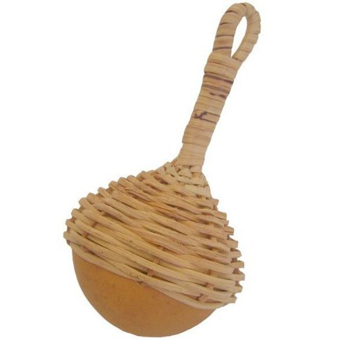 Single Jingle Caxixi Bottle Cap Shaker - African Woven Basket Rattle