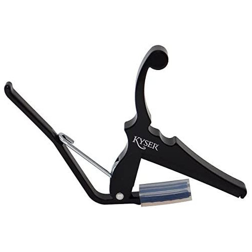 Kyser Quick-Change Capo for electric guitars, Black, KGEB