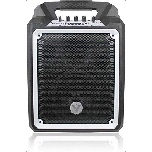 VOYZ 100W Bluetooth Boombox Speaker - Portable, Wireless, Waterproof - Rugged Construction Loudspeaker with Built in Sub-Woofer - Rechargeable Battery FM Radio equipped USB MP3 SD Card Reader (VZ-AB6)