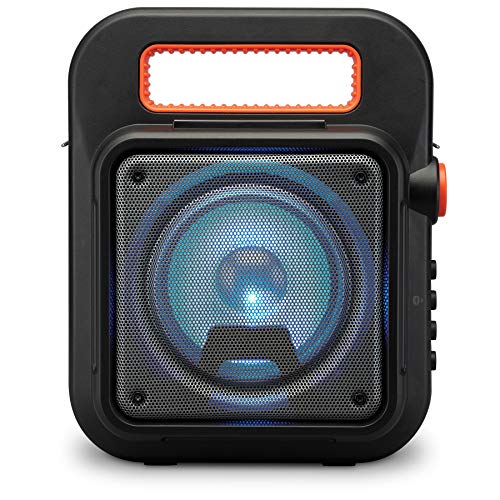블루투스 스피커 iLive ISB309B Wireless Tailgate Party Speaker, with LED Light Effects and Built-in Rechargeable Battery, Black