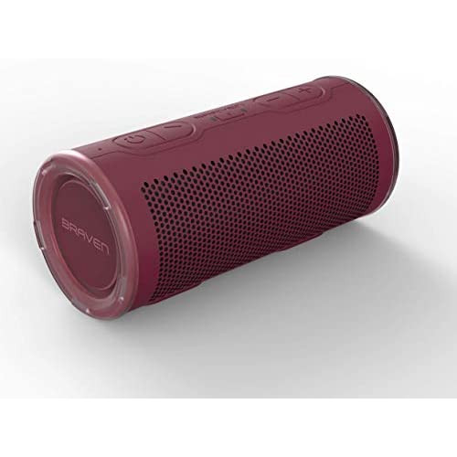 블루투스 스피커 Braven BRV-360 - Waterproof Portable Speaker - Bluetooth Wireless Technology - 360 Degree Speaker - Black
