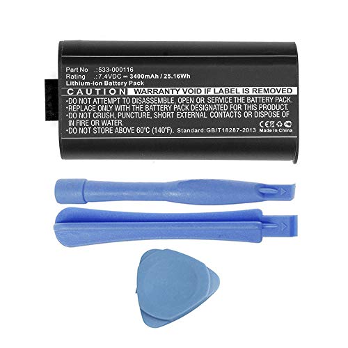 MPF Products 3400mAh Extended 533-000116 Replacement Battery Compatible with Logitech UE MegaBoom S-00147 Wireless Waterproof/Shockproof Bluetooth Speaker