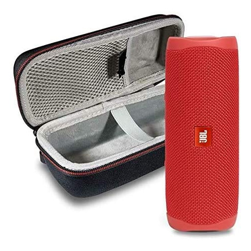 블루투스 스피커 JBL Flip 5 Waterproof Portable Wireless Bluetooth Speaker Bundle with Hardshell Protective Case - Red