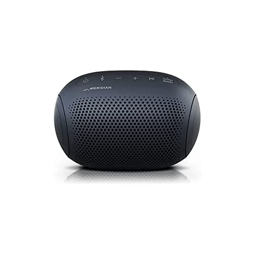 LG XBOOM Go Speaker PL2 Jellybean Portable Wireless Bluetooth, Big Bass, Sound by Meridian, Water-Resistant, Sound Boost EQ, 10 Hour Battery Life - Black