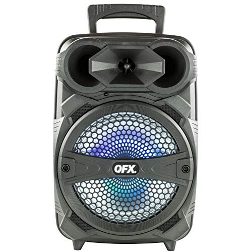 QFX PBX-81 8 Portable Bluetooth Party Sound System with Microphone