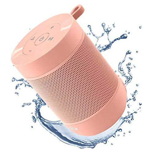 Portable Bluetooth Speaker, COMISO Small Wireless Shower Speaker 360 HD Loud Sound Stereo Pairing Waterproof Mini Pocket Size Built in Mic Support TF Card for Travel Outdoors Home Office Black