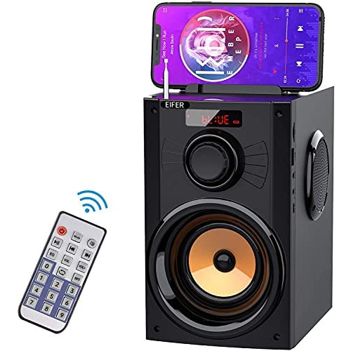 EIFER Bluetooth Speakers Bluetooth Wireless Blue Tooth Speaker Subwoofer Loud Portable Bocinas with Remote Control & FM Radio, U-Disk/TF Card/AUX Input Player TWS Pairing Home Party B12