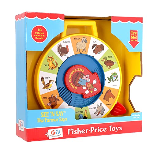 Fisher Price Classic Farmer Says See n Say - Great Pre-School Gift for Girls and Boys
