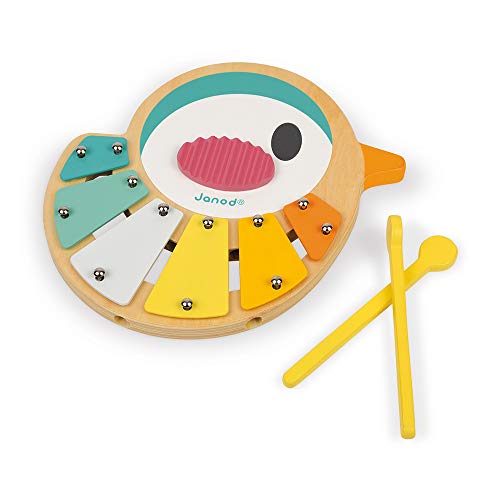 Janod Pure Bird Wooden Childrens Xylophone - Ages 1+ - J05163