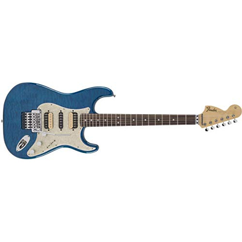 Fender 전자기타 Michiya Haruhata Stratocaster, Rosewood Fingerboard, Caribbean 블루 Trans 일렉기타