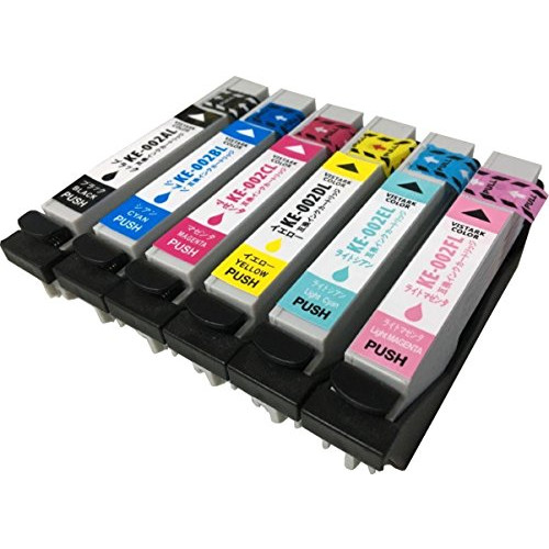 【굴매물 집】 6 색세트 EPSON(엡손) IC6CL80 대응 호환 잉크 카트리지 【잔양표시 대응 IC팁(칩)부】