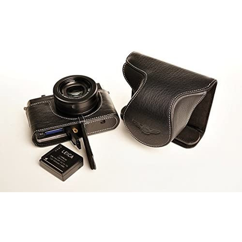LEICA 라이카 D-LUX Typ109 용가죽 렌즈 커버 첨부 카메라 케이스(전지,SD카드 교환가능) (카메라 케이스&스트랩LK51&배터리 케이스,브라운)