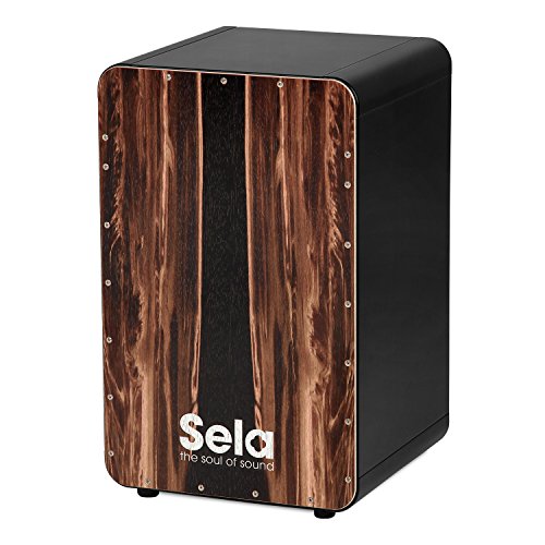 Sela SE 089 CaSela Black Dark Nut Professional Cajon with Removable Snare System and Special Clap Corners