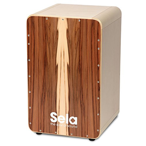 Sela SE 002A CaSela Satin Nut Professional Cajon with Removable Snare System and Special Clap Corners