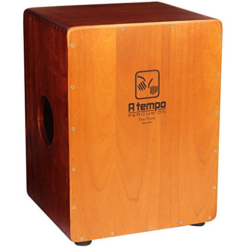 A Tempo Percussion Dos Voces (Two Voices) Cajon with Free Gig Bag