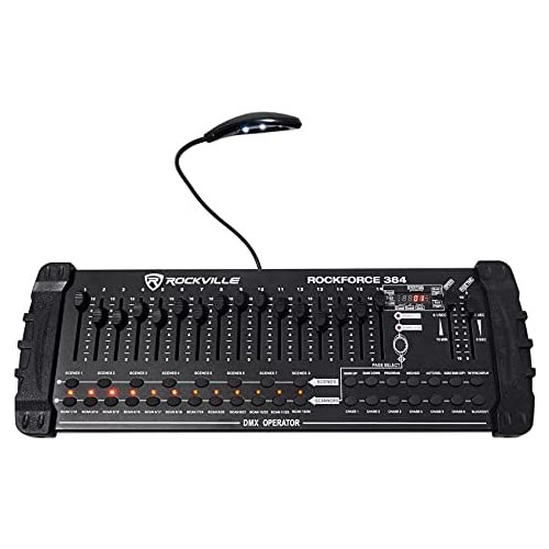 Rockville ROCKFORCE 384 Channel Fog DMX Lighting MIDI Control