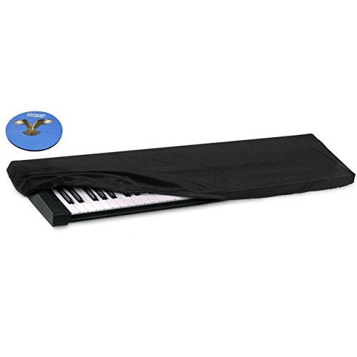HQRP Elastic Dust Cover w/Bag for Casio Privia PX-100 / PX100 / PX-110 / PX110 / PX-120 / PX120 / PX-130 / PX130 Electronic Keyboard Digital Piano + HQRP Coaster