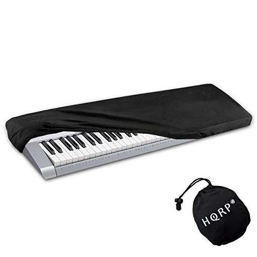HQRP Elastic Dust Cover compatible with Casio LK-265 LK265 LK-280 LK280 WK-6600 WK6600 WK-7600 WK7600 WK-245 WK245 Electronic Keyboards Digital Pianos
