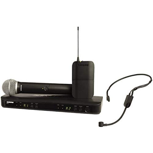 Shure BLX1288/P31 Dual Channel Wireless Microphone System with PG58 Handheld and PGA31 Headset Microphones