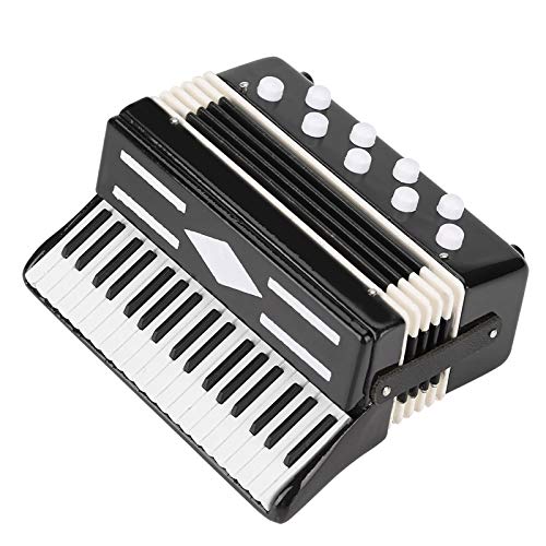 Accordion Model Display Mini Accordion Replica Musical Ornaments Musical Instrument Craft Home Desktop Decoration with Case