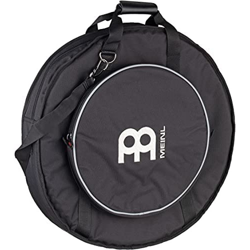 Meinl 22 Cymbal Backpack Bag with 15 Hihat Compartment and Exterior Pocket u2014 Heavy Duty Fabric, Padded Shoulder Straps Plus Strong Carrying Grip, Black, inch (MCB22-BP)