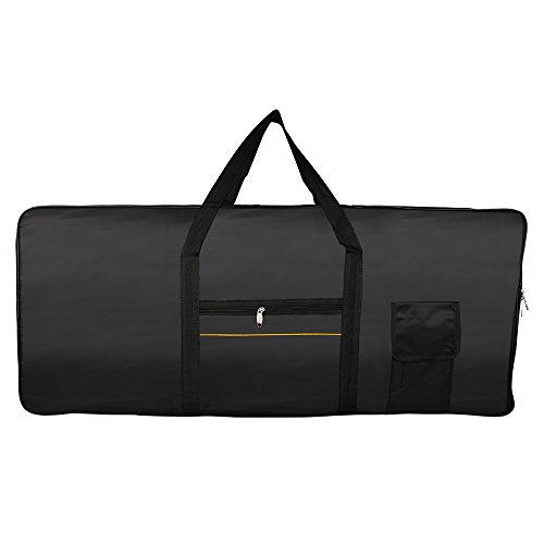 MCH 76-Key Keyboard Bag, Electronic Piano Bag Case Carry Gig Bag Oxford Cloth, Adjustable and Portable Backpack Black
