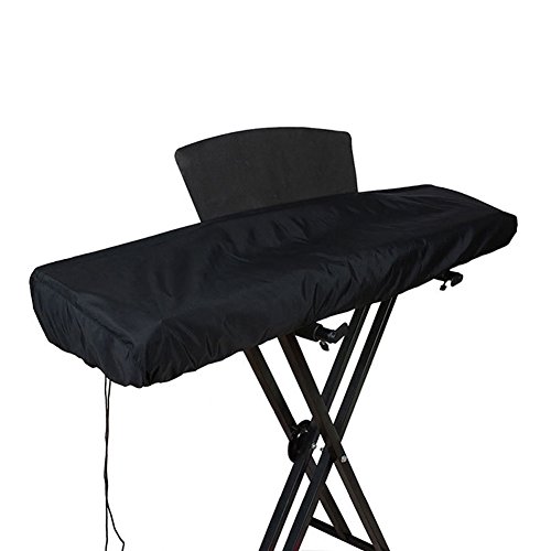61 Keys Electronic Piano Keyboard Dust Cover, Waterproof Dust Proof 61Keyboard Digital Piano Bags Cases Covers, Made of Polyester & Spandex with Built-In Bag Elastic Cord Locking Clasp