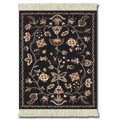 Lextra Somerset Colonial Williamsburg MouseRug, 10.25 x 7.125 Inches, Black, Peach and Cream, One (MWS-1)