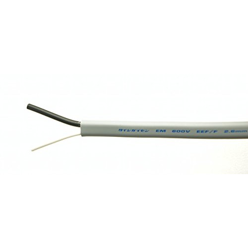 후지 전선절 매판매 에코 전선(저압 배전용 케이블) 2마음 2.6mm 1m단위 느린 진도 회색 EM-EEF2.6×2C