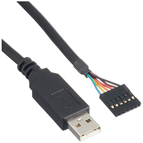 FTDI Chip USB-시리얼TTL콘버터 케이블 검정 1.8m TTL-232R-3V3