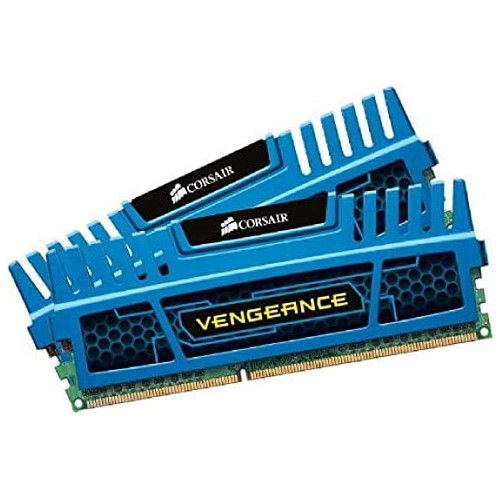 Corsair CMZ8GX3M2A1600C9B Vengeance Blue 8 GB (2X4 GB) PC3-12800 1600mHz DDR3 240-Pin SDRAM Dual Channel Memory Kit 1.5V