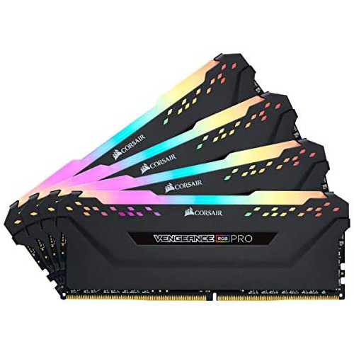 Corsair Vengeance RGB Pro 32GB (4x8GB) DDR4 3600 (PC4-28800) C18 Desktop Memory u2013 Black