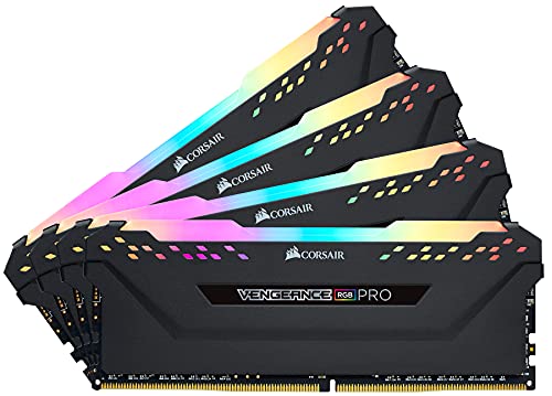 Corsair Vengeance RGB Pro 64GB (4x16GB) DDR4 3200 (PC4-25600) C16 Desktop Memory u2013 Black
