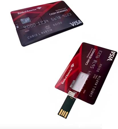 USB Flash Drive 64GB Thumb Drive High Speed USB Drive USB 2.0 Memory Stick Credit Card Design Waterproof