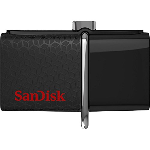 SanDisk 128GBUltra Dual USB Drive 3.0, SDDD2-128G-G46(Black)