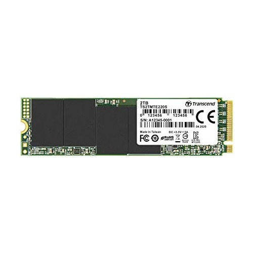 Transcend 1TB NVMe PCIe Gen3 X4 3, 500 MB/S 220S 80mm M.2 Solid State Drive (TS1TMTE220S)