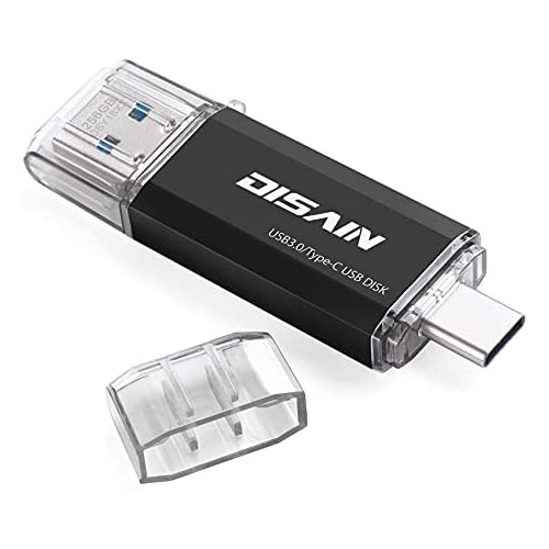 USB C Flash Drive, DISAIN 64GB USB C Thumb Drive (USB A 3.0/USB C 3.0), 2 in 1 OTG Type C Flash Drive for USB C Smartphones, Tablets, PC
