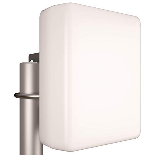 Tupavco TP542 Dual-Band (13dBi) Outdoor Directional Panel Antenna (2.4GHz & 5GHz WiFi) Wireless Network Signal (Pole Mast Mount) Weatherproof High-Gain Long-Range (w/N-Female Connector)