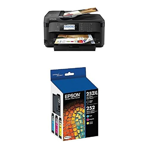 WorkForce WF-7710 Wireless Wide-format Color Inkjet Printer with Copy, Scan, Fax, Wi-Fi Direct and Ethernet, Amazon Dash Replenishment Ready
