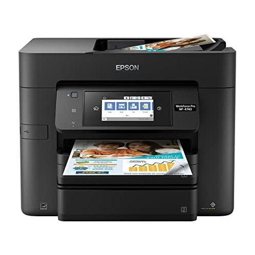 Epson WorkForce Pro WF-4740 Wireless All-in-One Color Inkjet Printer, Copier, Scanner with Wi-Fi Direct, Amazon Dash Replenishment Ready