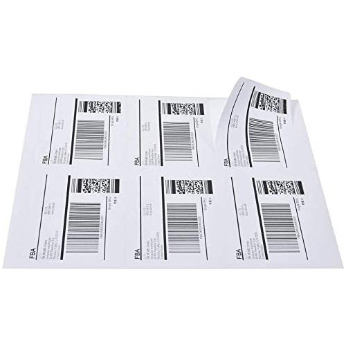 SJPACK 6-UP 200 Sheets Shipping Labels,3-1/3 x 4 Sticker Labels Address Labels Compatible Laser/Ink Jet (200 Sheets)