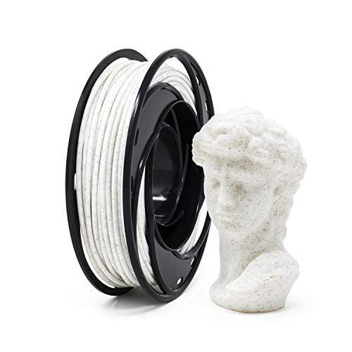 Gizmo Dorks Marble PLA 3D Printer Filament 1.75mm 200g, White