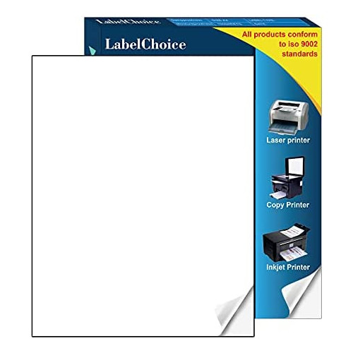 LabelChoice 6 Per Page FBA Laser/Ink Jet Shipping Labels 6 up Barcode Product ID Label 3-1/3 x 4 Easy Peel Address Labels(100 Sheets, 600 Labels)