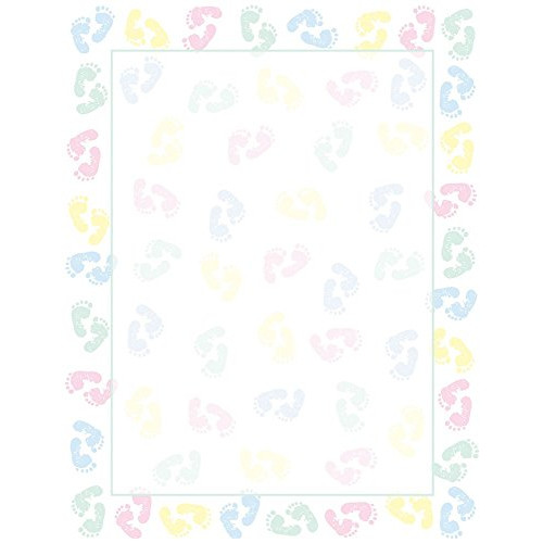 Great Papers! Baby Feet Letterhead, 80 Count, 8.5x11 (2014127)