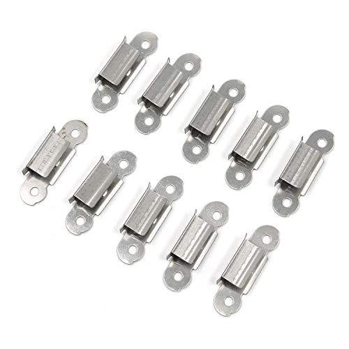 Geesatis 10 Pcs Fixation Fix Clamp Clip Hot Bed Glass Clips 3D Printer Clamps for Ultimaker 2 3D Printer Accessories, Stainless Steel