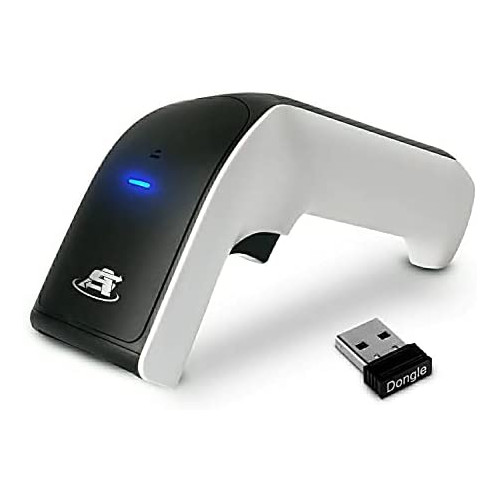 ScanAvenger Wireless Portable 1D&2D with Stand Bluetooth Barcode Scanner: Hand Scanners 3-in-1 Vibration, Cordless, Rechargeable Scan Gun for Inventory - USB Bar Code/QR Reader (No Next Gen Stand)