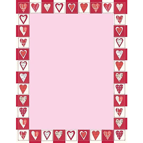 Great Papers! Dancing Hearts Letterhead, 80 Count, 8.5x11 (2015017)