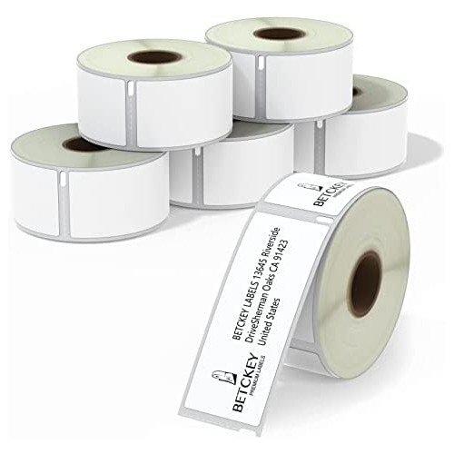 BETCKEY - Compatible DYMO 30321 (1-4/10 x 3-1/2) Large Address Labels - Compatible with Rollo, DYMO Labelwriter 450, 4XL & Zebra Desktop Printers[16 Rolls/4160 Labels]